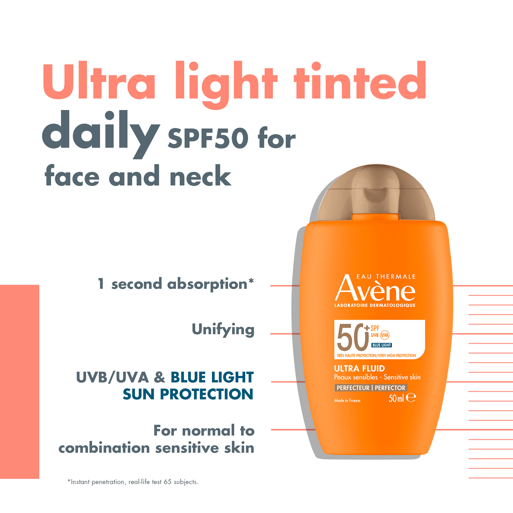 Avène Ultra Fluid Tinted SPF 50+ml